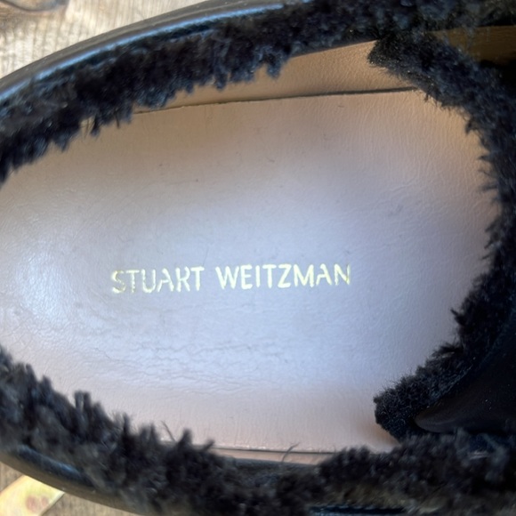 Stuart Weitzman Fringe Cover Story sneakers in black & white - Picture 4 of 12